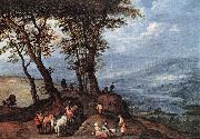 BRUEGHEL, Jan the Elder Going to the Market fdf oil painting on canvas